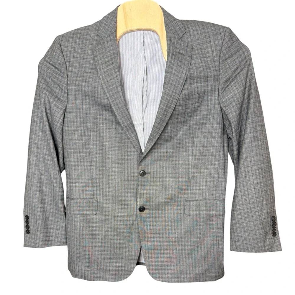 Brooks Brothers Sport Coat Mens 42R Explorer Regent Fit Grey Glen Plaid Wool